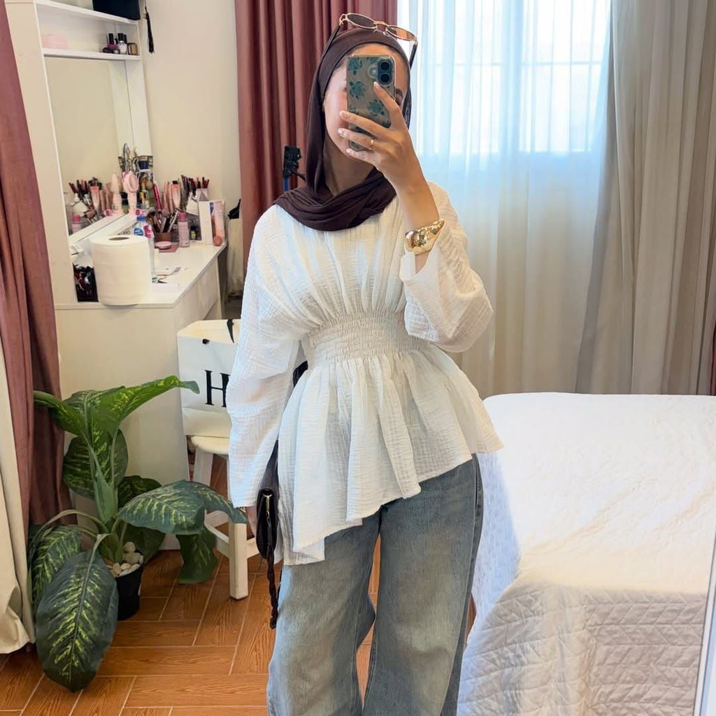 The Ruche Blouse
