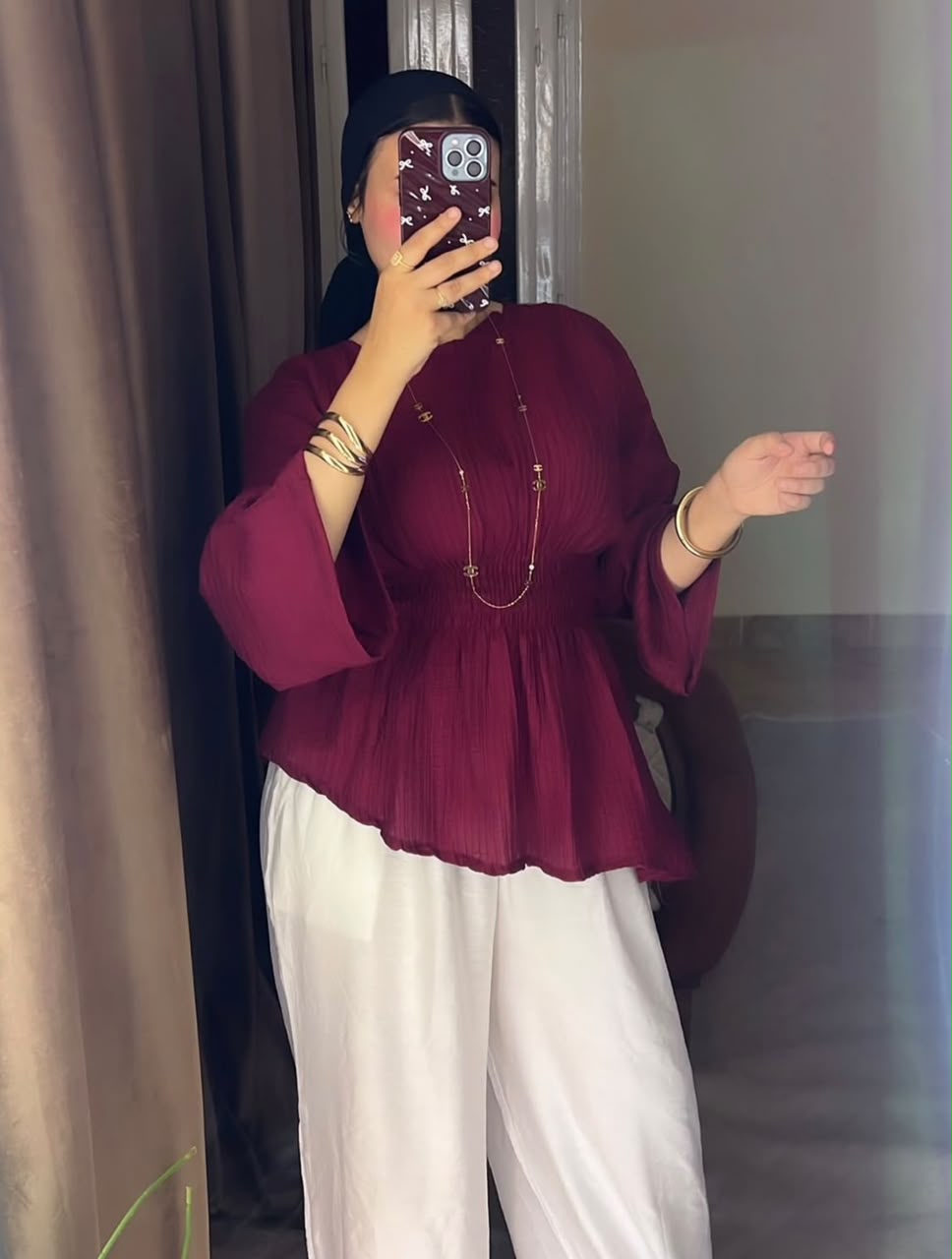 The Ruche Blouse
