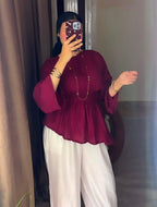 The Ruche Blouse